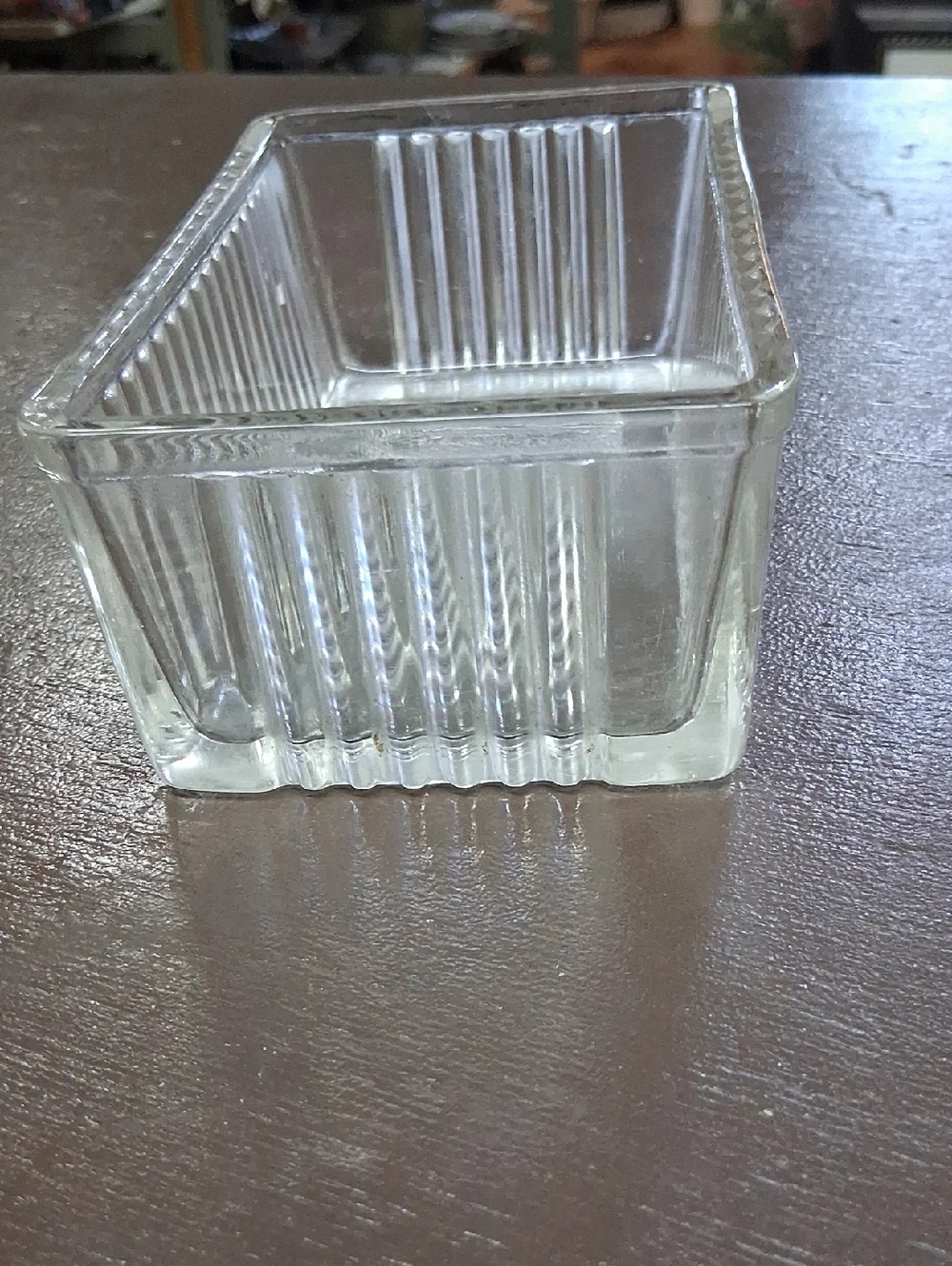 Vintage Glass Butter Dish- Anchor‎ Hocking